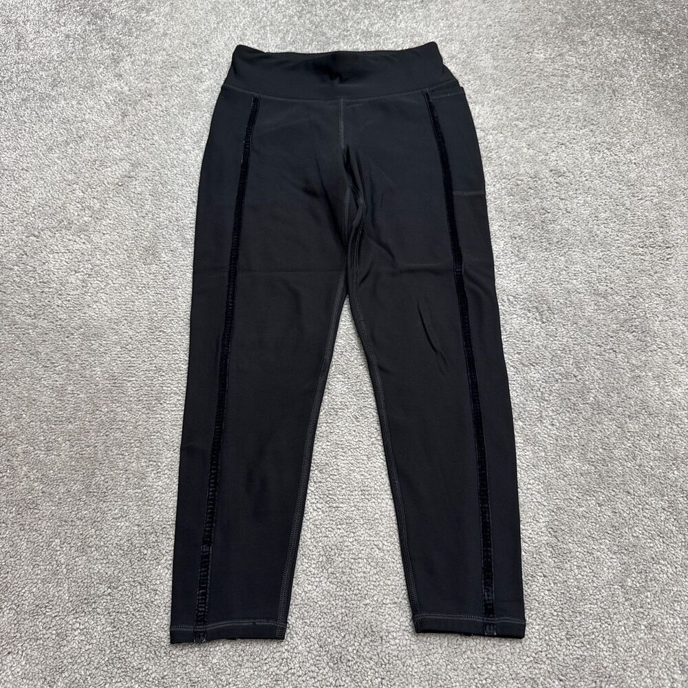 Sweaty Betty Thermodynamic 7/8 Running Leggings Womens XS Black Thermal Fleece